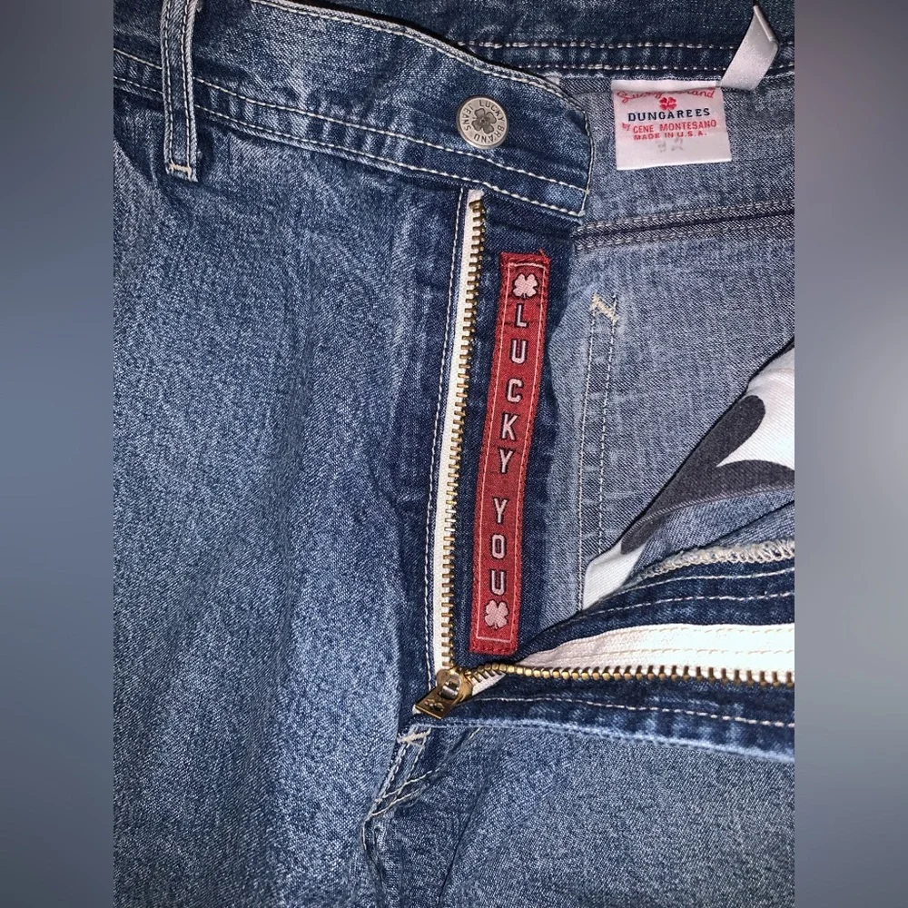 Vintage Lucky Brand Jean Carpenter Shorts Dungarees Made in the USA Size: 32